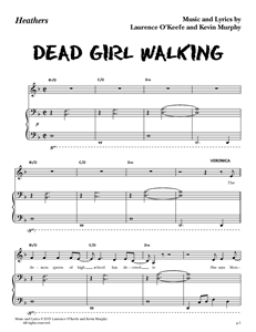 Heathers the Musical - 'Dead Girl Walking' (Sheet Music)