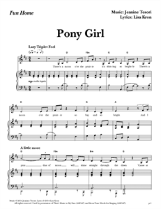 Fun Home - "Pony Girl" (Sheet Music)