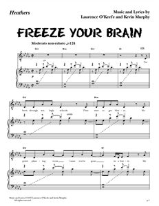 Heathers The Musical - "Freeze Your Brain" (Sheet Music)