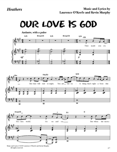 Heathers The Musical - "Our Love is God" (Sheet Music)