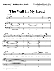 Everybody's Talking About Jamie - "The Wall In My Head" (Sheet Music)