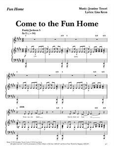 Fun Home - "Come to the Fun Home" (Sheet Music)