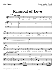 Fun Home - "Raincoat of Love" (Sheet Music)