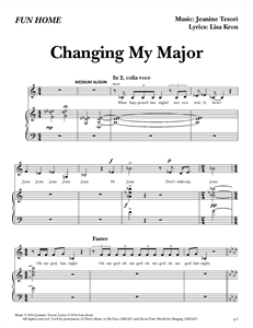 Fun Home - "Changing My Major" (Sheet Music)