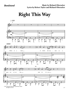 Bandstand - "Right This Way" (Sheet Music)