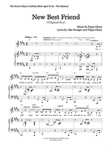 Sue Townsend's The Secret Diary of Adrian Mole Aged 13¾ The Musical - "New Best Friend" (Sheet Music)