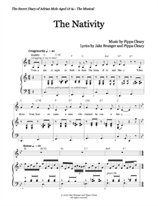 Sue Townsend's The Secret Diary of Adrian Mole Aged 13¾ The Musical - "The Nativity" (Sheet Music)