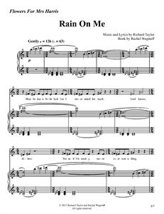 Flowers For Mrs Harris - "Rain On Me" (Sheet Music)